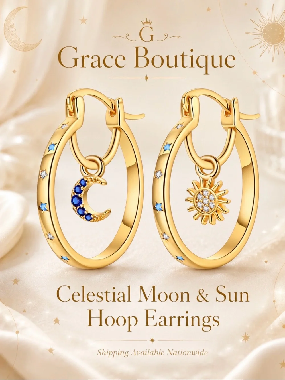 Gold and Multicolor 11-Pair Women’s Earring Bundle